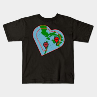 Map To Happiness Me And You Together Kids T-Shirt